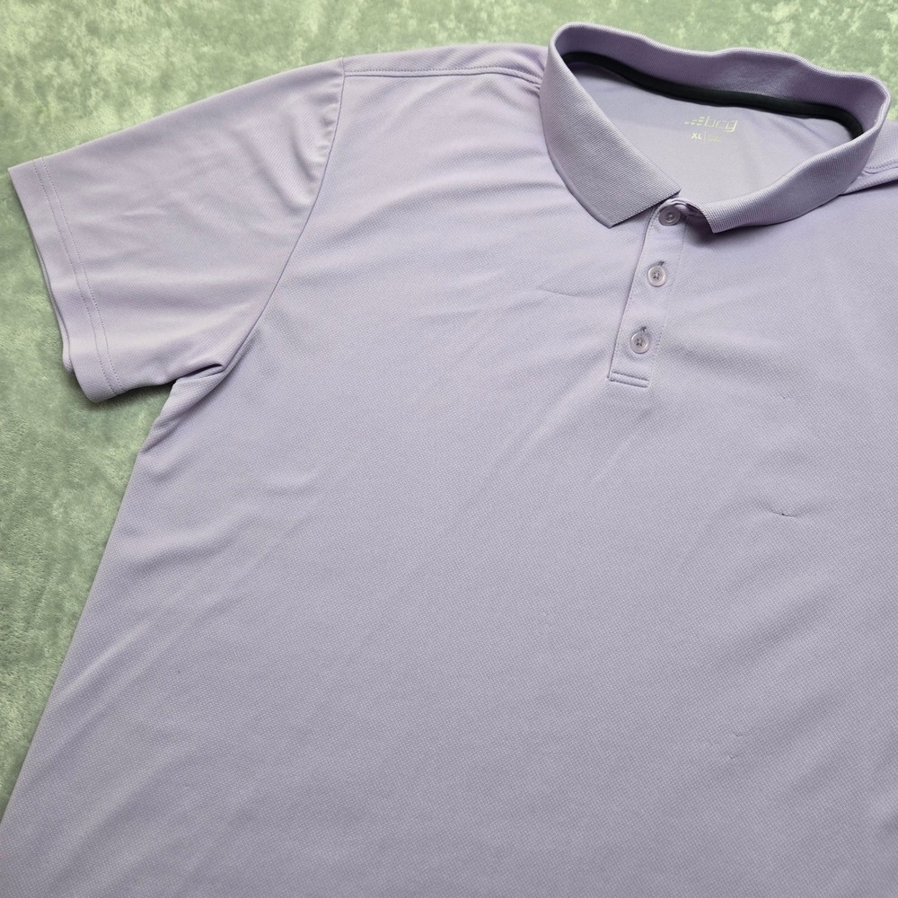BCG Mens Performance Polo Shirt XL Purple Short Sleeve Golf Athletic Z103-7